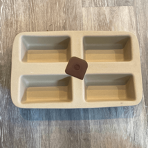 The Pampered Chef Mini 4-Loaf Stoneware Bread Pan Family Heritage Collec... - $29.65