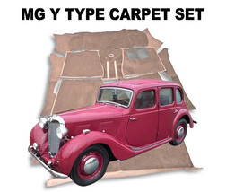 MG Y Type 1947 - 1953 Carpet set  - Superior Deep Pile, Latex Backed - $265.42