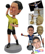 Personalized Bobblehead Female Fitness Aficionado Lifting Some A Dumbbel... - £74.64 GBP