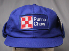 Purina Chow Big Patch Trucker Hat Pull Down Flaps K-Brand Size 6.5-7.5&quot; ... - £38.45 GBP
