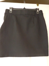 International Concepts Black Skirt with Side Zipper Size 8 (#2979) - £16.50 GBP