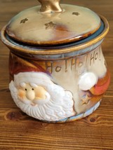 Santa  &quot;Ho! Ho Ho!&quot; Greenbrier International Inc,  jar with Lid - £9.58 GBP