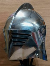 Viking Helmet Movable Visor Helmet Re-enactment, Armor Helmet, Cosplay, Helmet - £125.80 GBP