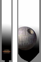 L@@K! Star Wars Death Star satin Necktie - Darth Vader Force Skywalker - £28.87 GBP