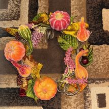 Beautiful 7” Handmade Fall Wreath, Decor - $14.84