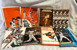 1970&#39;s O&#39;s Baltimore Orioles Official Program Scorebook Lot Of 8  - £43.92 GBP