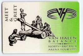 Van Halen Balance Green Backstage Pass North America Original 1995 Hard Rock - £13.08 GBP