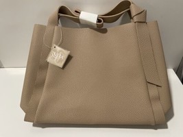 Ulta Beauty light brown Tote bag faux leather New With Tag Women’s Shoul... - $16.00