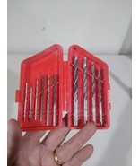 Sears 9 67189 10 piece set High Speed Twist Drills Italy - $11.33