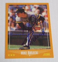 1988 Score Pittsburgh Pirates Mike Bielecki Autographed Signed Card - £1.96 GBP