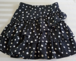 NWT Vero Moda Black &amp; White Polka Dot Ruffled Mini Skirt Size XS - £19.48 GBP