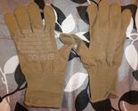 NEW MILITARY 1 PAIR COYOTE BROWN INSERT GLOVE LINERS SMALL OCP ISSUE - $12.66