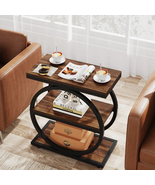 Marquille End Table, Nightstand Small Side Table with Shelves Bedroom - $135.66