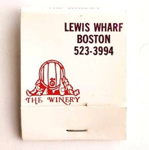 The Winery Lewis Wharf Vintage Matchbook Boston Deerskin Plaza Unstruck ... - $374.72 MXN