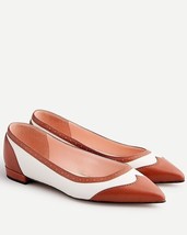 J.Crew: Pointed-toe Leather Spectator Flats - Women Size 8 - $1,480.38 MXN