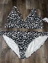 Time &amp; Tru ~ Two-Piece Swimsuit Bathing Suit Animal Print Bikini ~ 3X (24W-26W) - £21.76 GBP