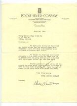 Poole Silver Company Letter Taunton Massachusetts 1938 Silverplated Holl... - $17.82