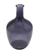 New Glass Vase, Anthracite, ? 15 CM / Height: 25 CM, &quot; Germany &quot;, Handmade - $16.07