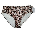 Time and Tru Womens 2XL Watercolor Cheetah Mid Rise Bikini Bottoms - $13.06