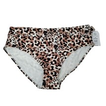 Time and Tru Womens 2XL Watercolor Cheetah Mid Rise Bikini Bottoms - £10.50 GBP