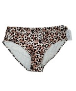 Time and Tru Womens 2XL Watercolor Cheetah Mid Rise Bikini Bottoms - £10.43 GBP