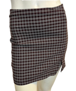 Urban Outfitters Black, White, Red Checked Straight Short Skirt Size S - $15.19