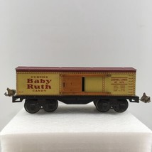 Lionel Lines #1679 Curtiss Baby Ruth Candy Yellow Train Box Car Sliding Door VTG - £21.80 GBP