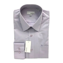 Modena Men&#39;s Lavender Dress Shirt Classic Fit Long Sleeve Pocket Sizes 1... - $29.99