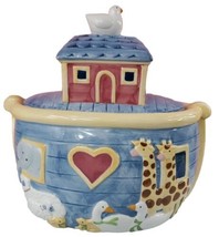Noahs Ark Large Cookie Container by Susan Winget (for the Certified Int&#39;l Corp) - £23.42 GBP