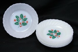 Termocrisa Holly Christmas Soup Bowls 7 1/2&quot; Lot of 8  Xmas - $419.95 MXN