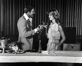 The Six Million Dollar Man Farrah Fawcett Lee Majors Toasting 16X20 Canvas - £55.89 GBP