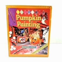 Pumpkin Painting Book &amp; Kit Halloween Jack O Lanterns NEW SEALED - £7.20 GBP