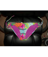 Aeropostale Bright Foral Print Bikini Bottoms Size XL Women&#39;s NEW - $28.70 CAD
