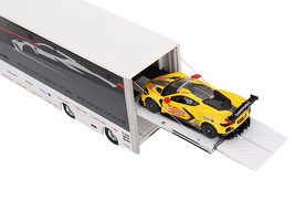 Corvette Racing C8.R Racing Transporter 3 piece Set 1/64 Diecast Model by True S - £126.48 GBP