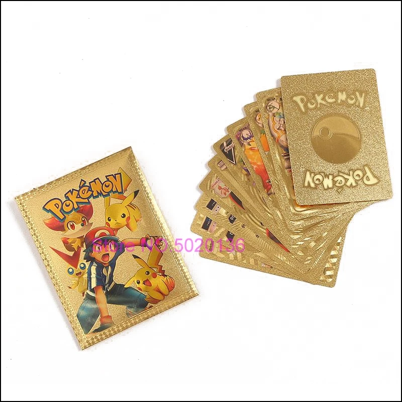 10pcs-Metal-Gold – Inspired by Iconic Pokémon Characters - £9.12 GBP