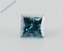 Princess Loose Diamond (0.71 Ct Vivid Blue(Irradiated) SI2(Enhanced)) IGL - £568.96 GBP