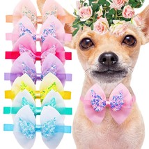 50PCS Dog Bowties Fashion Cute Dog Bowknot Bow Ties For Dogs Pets Groomi... - £55.82 GBP