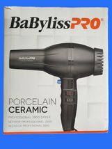 BaBylissPRO Porcelain Ceramic 2800 Dryer Black Compact 6 Heat &amp; Speed Se... - $77.00