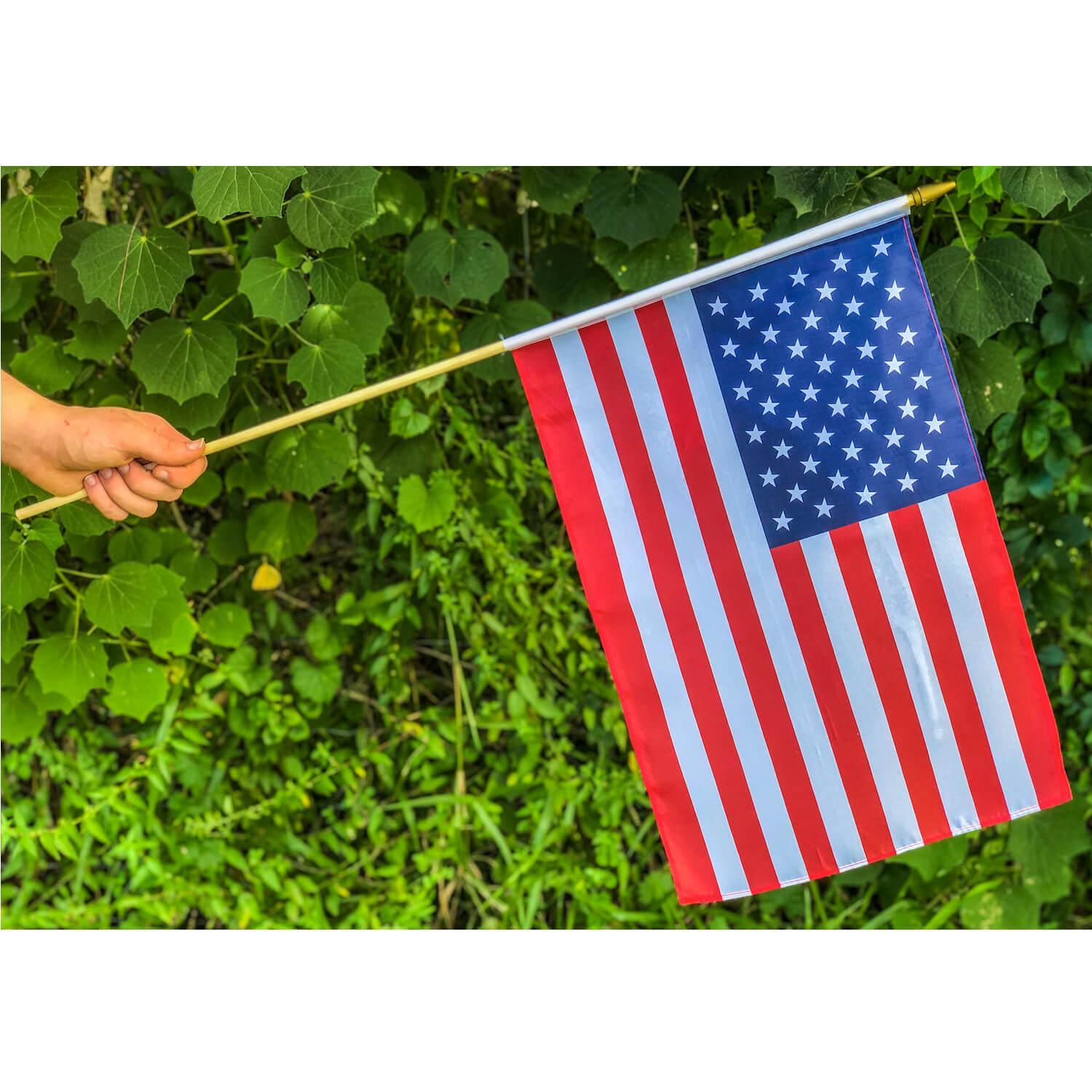 American USA Flag - 12x18 Inch 12 Pack