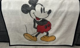 Vintage Mickey Mouse Biederlack Walt Disney Reversible Fleece Blanket 48... - £24.34 GBP