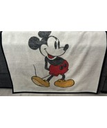 Vintage Mickey Mouse Biederlack Walt Disney Reversible Fleece Blanket 48... - $626.27 MXN