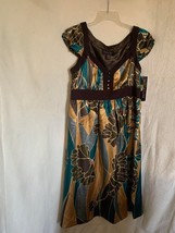 NWT Signature by Robbie Bee Multi-Color Dress Size 12P - £22.15 GBP