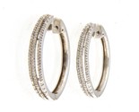 Diamond Women&#39;s Earrings .925 Silver 397076 - $79.00
