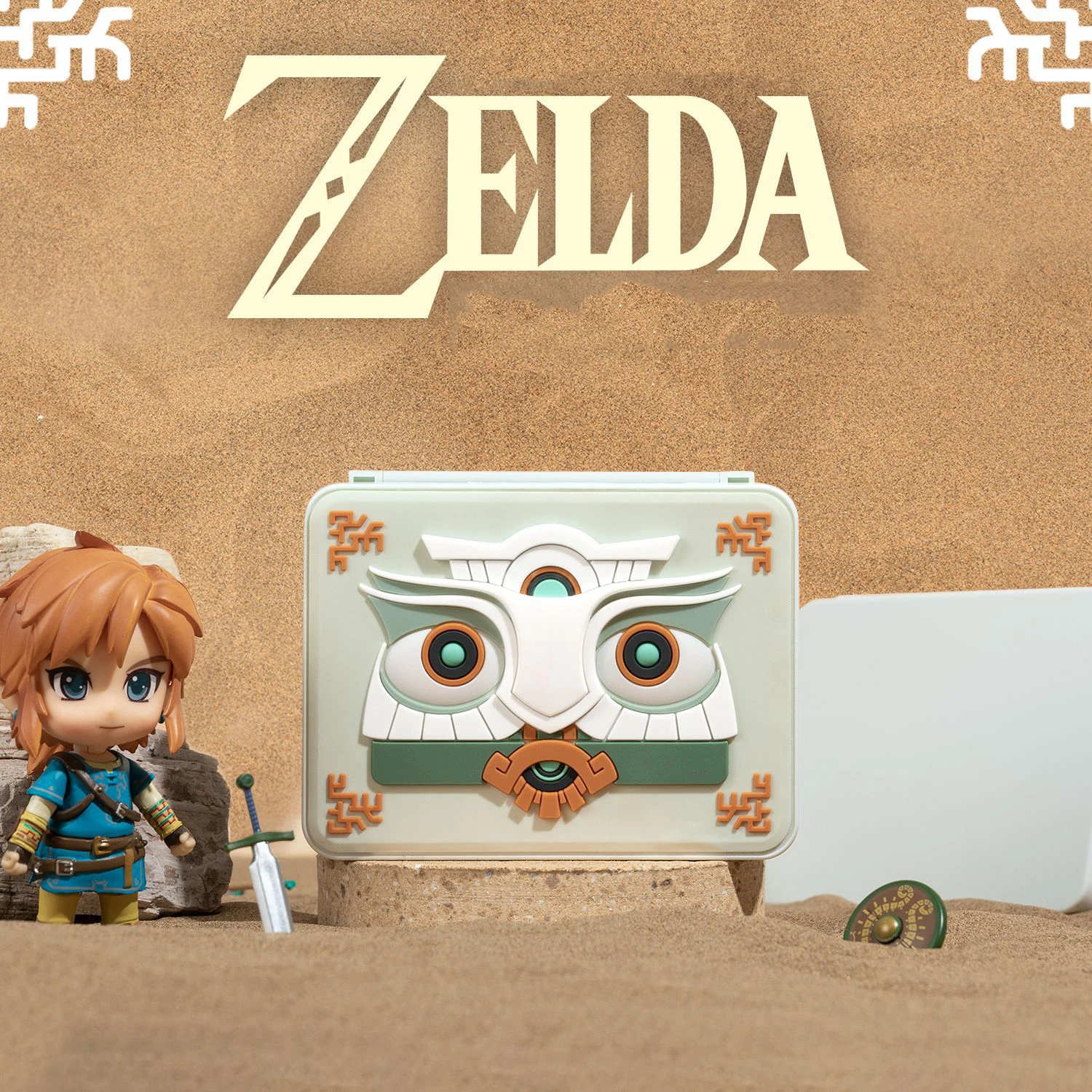 NS Switch Game Card Storage Case 16 In 1 Portable Zelda Magnetic 3D Silicone - £15.29 GBP