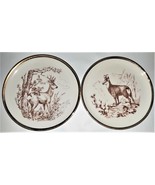 Schumann Germany 95 ~ Set of 2 ~ Gold Rim ~ Elks - €7,20 EUR