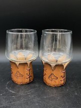 Libbey Bamco Western Longhorn Horse Brands Leather Wine Beer Glass Holders LOT 2 - £31.14 GBP