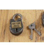 New York Insane Asylum Cast Iron Working Lock Keys Rusty Antique Finish ... - €15,62 EUR
