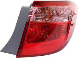 Tail Light Brake Lamp For 17-19 Toyota Corolla Passenger Side Halogen Red Clear - £87.13 GBP