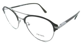 Prada Eyeglasses Frames PR 61WV 02Q-1O1 53-20-145 Matte Brown / Gunmetal Italy - $121.52