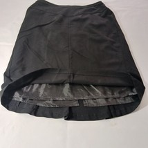 Dressbarn Women's Back Zipper Pull On Flare Black Skirt Size 16 Waist 36" image 8